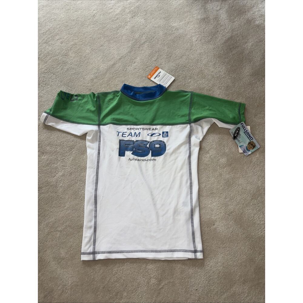 Fullsand Youth X Large Sun Protection Short Sleeve Shirt 50+ UPF Breaker Swim